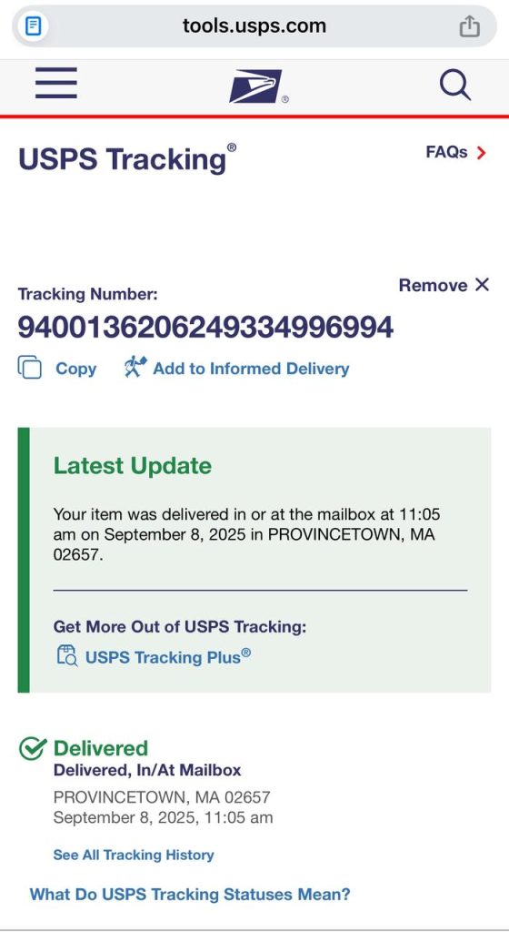Delivery Proof 1